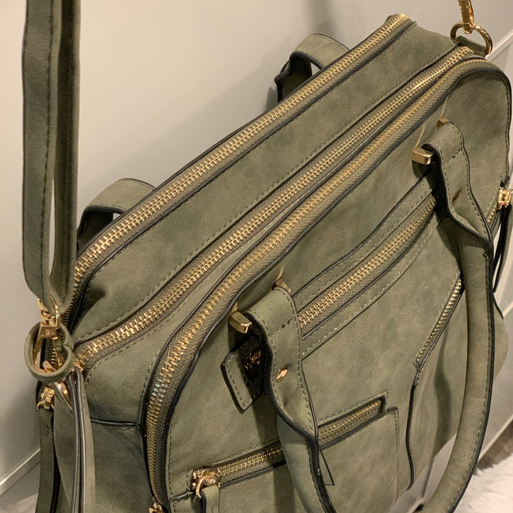 Olive Green Soft Purse/Crossbody
